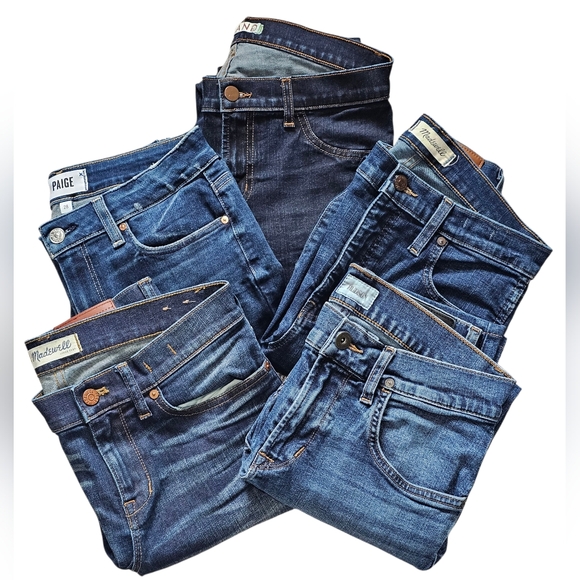 Denim - Women's 5 Piece Designer Jean Bundle, Sizes 28-30. Retails over $1100